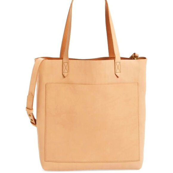 Madewell Handbags - Madewell Medium Tote bag with crossbody strap in nude beige